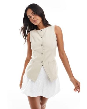 Threadbare – jeansweste - Weiß