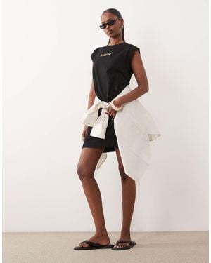 Barbour Niamh Logo Sleeveless Mini Dress - Natural