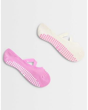 Sweaty Betty 2 Pack Ballet Gripper Socks - Pink