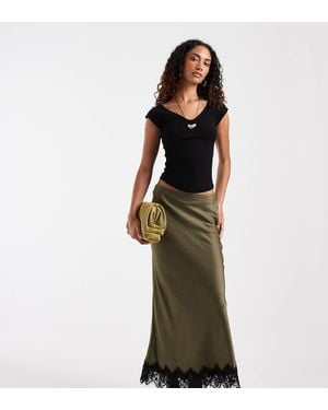 Vero Moda Gonna Midi - Verde