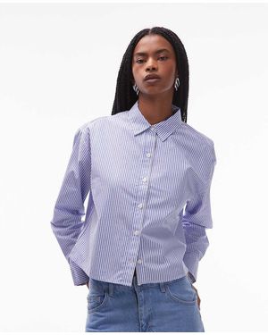 Levi's Harlie All Over Embellished Crop Shirt - Purple