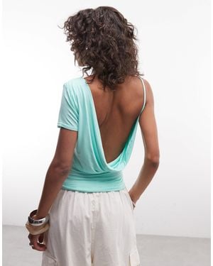 Collusion Backless Asymmetric Top - Multicolor