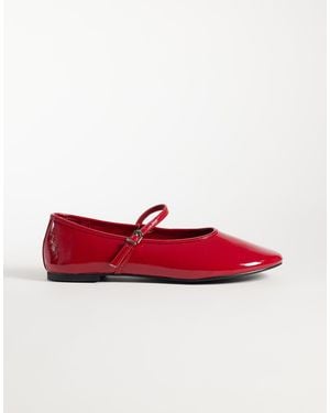 Glamorous Ballet Flats - Red