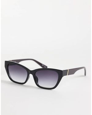 Pieces Gafas De Sol Negras Rectangulares De -Negro - Blanco
