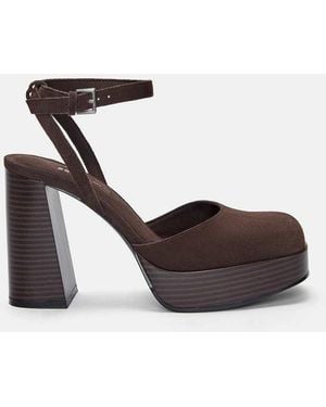 Pull&Bear Heeled Sandals - White