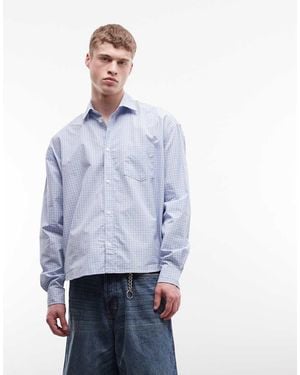 Weekday Losvallend Geruit Overhemd Met Lange Mouwen - Blauw