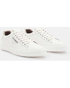 AllSaints Underground Leather Trainers - White