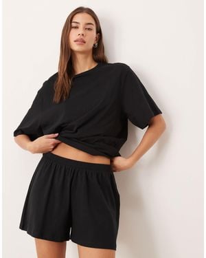 ASOS Mix & Match Cotton Pyjama Short - Black