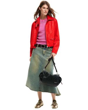 Desigual Jack Van Imitatieleer - Rood