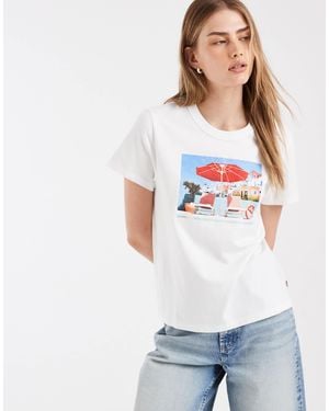 Levi's T-shirt mit lieblings-print - Weiß