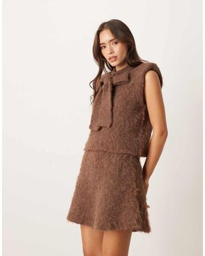 ASOS Flippy A-line Skirt - Brown