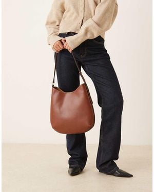 Mango Borsa Da Spalla Grande - Marrone