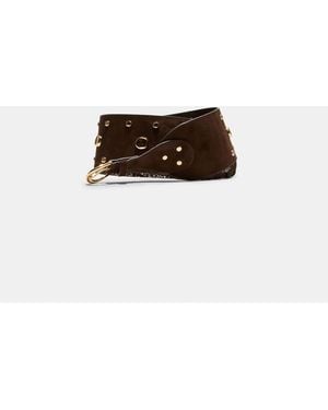 Stradivarius Fringed Belt - White