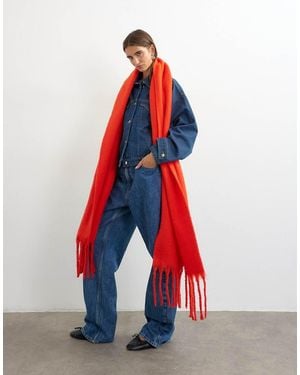 TOPSHOP Sydney Blanket Scarf - Red