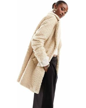 Vero Moda Borg Coat - White