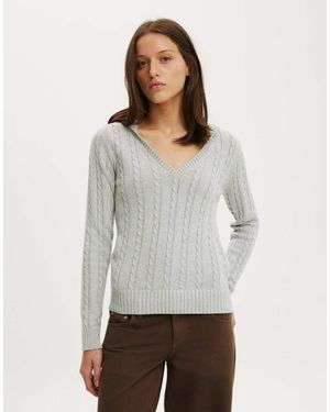 Cotton On Cotton V Neck Pullover - Grey