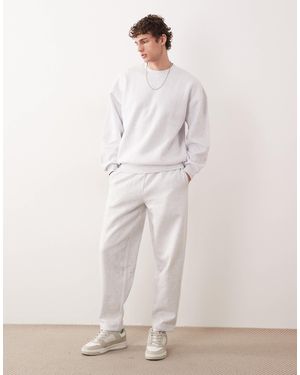 Only & Sons Oversized Sweatshirt Co-ord - White