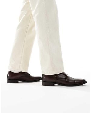 schuh Rocky Double Strap Monk Shoes - White