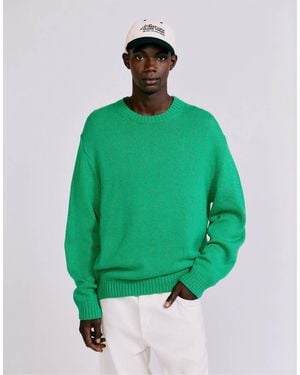 Pull&Bear Trui Met Ronde Hals - Groen