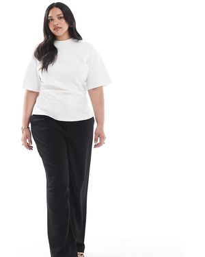 ONLY High Waist Tailored Trousers - White