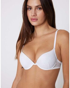 Tezenis Los Angeles Lace Super Push-Up Bra - White