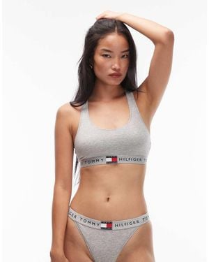 Tommy Hilfiger Heritage Racerback Bralette - Grey