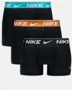 Nike Dri-fit Ultra Comfort 3 Pack Trunks - Black