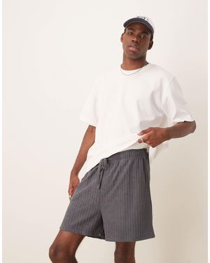 ASOS – oversize-shorts - Weiß