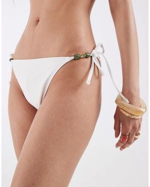 4th & Reckless – brasilianische bikinihose - Weiß