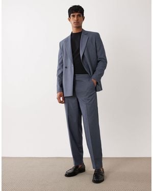 ASOS Oversized Tapered Suit Pants - Blue
