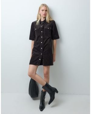 Jdy Corduroy Shirt Dress - Black
