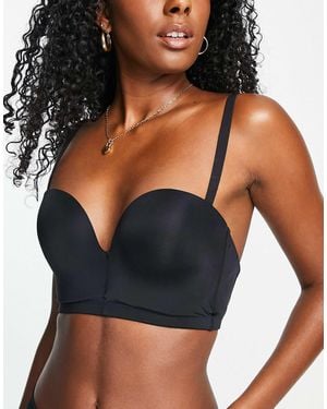 Wonderbra Ultimate Backless Plunge Push Up Bra - Black