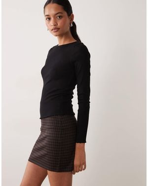 New Look Jacquard-tubeminirock - Braun