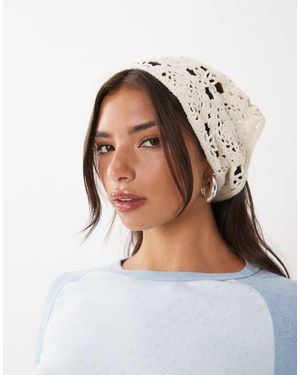 Kiwi & Co Gehaakte Hoofddoek - Wit