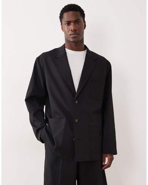 ASOS Smart Co-ords Slouchy Boxy Jacket - Black