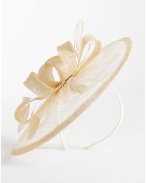 Accessorize Penelope Bow Fascinator Hat - Natural