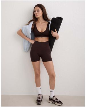 Aim'n Pantalones Muy Cortos Marrón Moldeadores Sin Costuras
