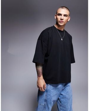 ASOS Heavyweight Extreme Oversized Half Sleeve T-shirt - Blue