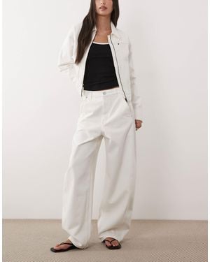 ARKET Endive Barrel Fit Jeans - White