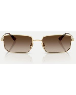 Vogue Irregular Sunglasses With Lens - White