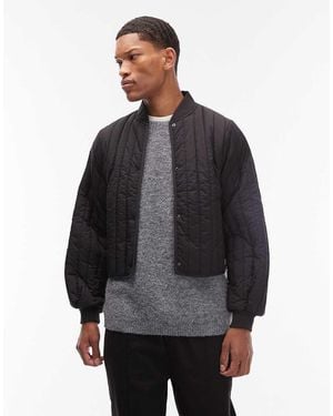 Rains 21760 Banja Waterproof Liner Bomber Jacket - Grey