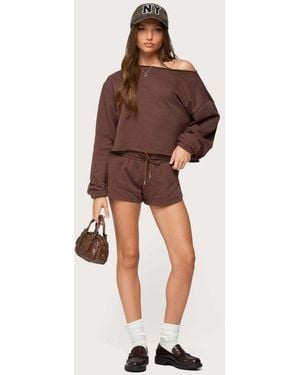Edikted Kordelia Shorts - Brown