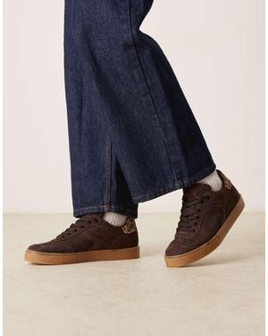 ASOS Drift Lace Up Trainers - Brown