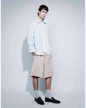 SELECTED Poplin Long Sleeve Shirt - Blue