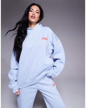 Kaiia – oversize-kapuzenpullover - Blau