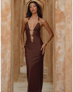 Moda Minx Sana Maxi Dress - Brown