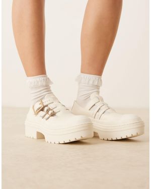 Converse Chuck Taylor All Star lugged Heel Mary Jane Platform - Natural