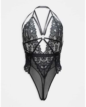 Ann Summers Confession Crotchless Body - Grey