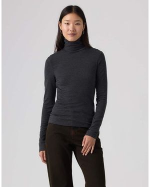 Levi's Camiseta De Cuello Vuelto De Manga Larga Mia En - Azul