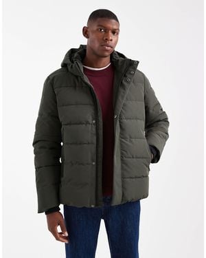 Only & Sons Waterproof Hooded Puffer Coat - Gray